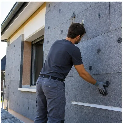 Exemple d'isolation thermique par l'extérieur d'une maison